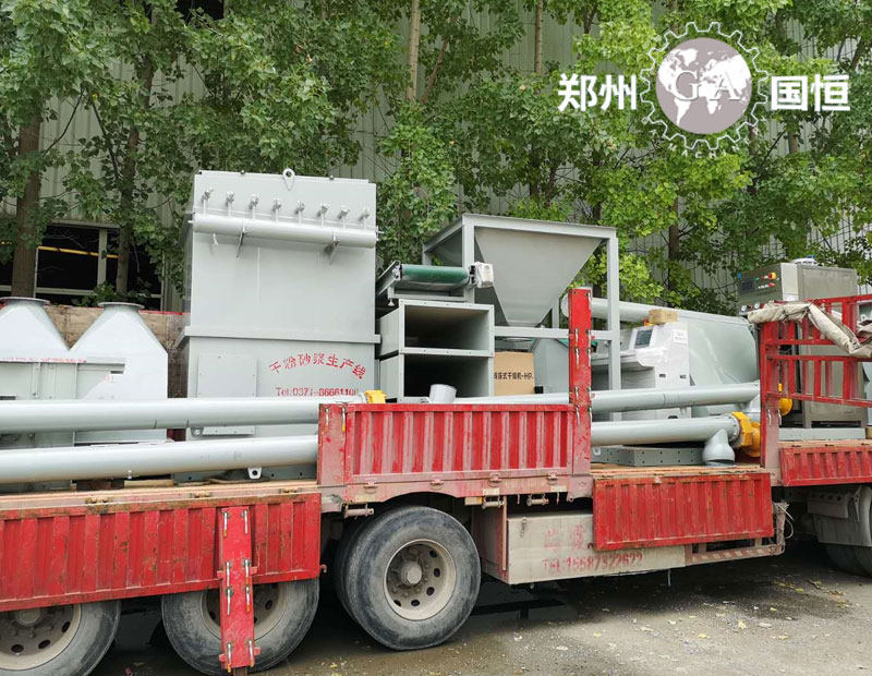 新鄭輕質抹灰石膏砂漿生產線發(fā)貨